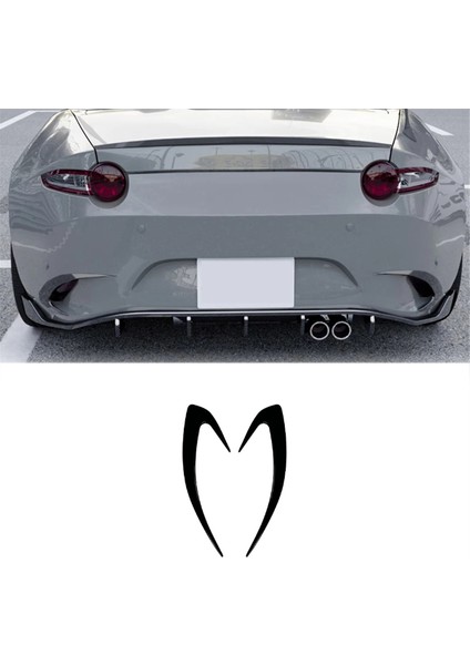 Arka Tampon Yan Hava Havalandırma Trims Mazda Mx-5 Miata Nd 2016-2025 Boot Spoiler Splitter Canard Black (Yurt Dışından) modelleri