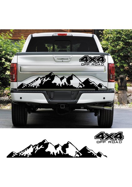 2x Araba Sticker 4x4 Ford Ranger Raptor Pickup Için Yol Grafik Çıkartması Isuuzu Dma Nissan Navara Toyota Hilux Aksesuarları (Yurt Dışından) fiyatları