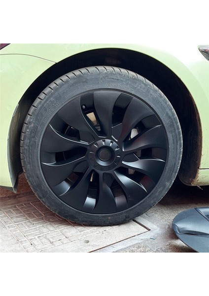Model 3 Tekerlek Kapağı 18 Inç, Hub Kapağı Tesla Için Tam Kapak Yedek Aksesuarları Model 3 - Mat Siyah (Sol) (Yurt Dışından) fiyatları