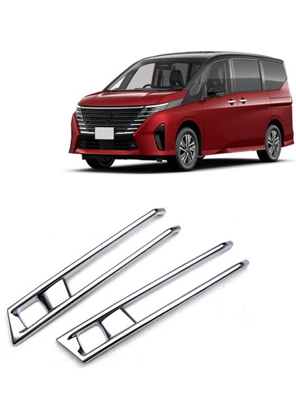 Ön Sis Fark Çerçeve Tampon Izgara Kapak Nissan Serena Için Trim Koruyucusu C28 2023 Aksesuarlar (Yurt Dışından) indirimleri