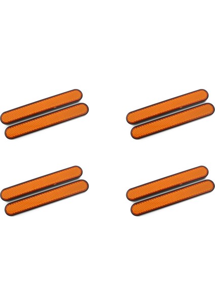 8x Motosiklet Ön Çatal Reflektör Sticker Alt Bacaklar Softail Sportster Için Güvenlik Uyarısı 883 1200 Sarı (Yurt Dışından)