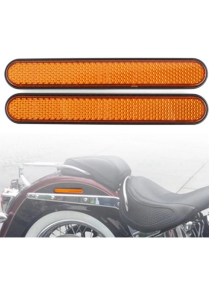 8x Motosiklet Ön Çatal Reflektör Sticker Alt Bacaklar Softail Sportster Için Güvenlik Uyarısı 883 1200 Sarı (Yurt Dışından) fırsatları