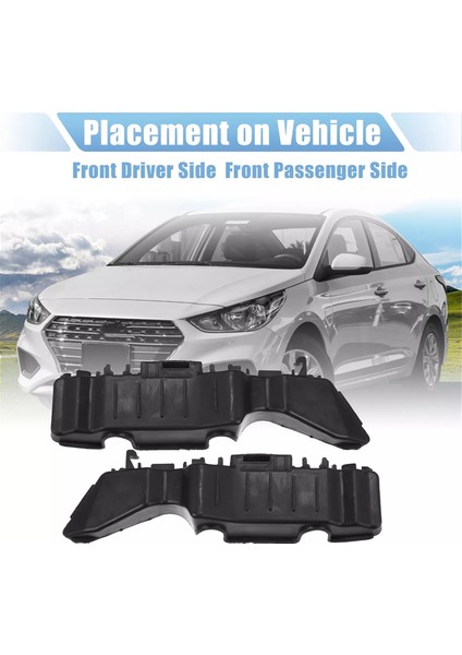 1 Çift 86513-1R000, 86514-1R000 Hyundai Aksanı Için Ön Tampon Braketi 2012-2017 (Yurt Dışından) indirimleri