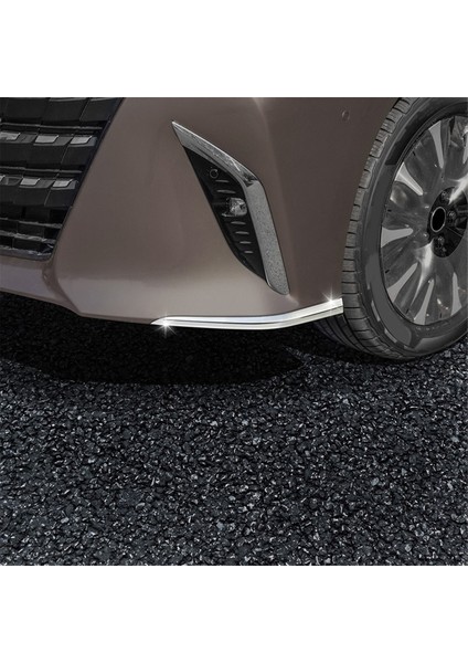 Toyota Alphard 40 Serisi 2023+ Ön Tampon Dudak Açısı Difüzör Splitter Spoiler Protector Gümüş (Yurt Dışından) indirimleri