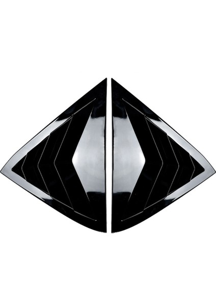 Araba Arka Pencere Panjur Panjurları Panjurlar Ford Fiesta Mk7 7.5 2008-2017 Araba Aksesuarları Parlak Siyah (Yurt Dışından)