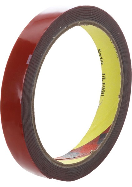 2pcs Araç Araba Için Güçlü Kalıcı Çift Taraflı Süper Yapışkan Köpük Bant Rulosu, Kırmızı -15MMX3M ve 8MMX3M (Yurt Dışından) indirimleri