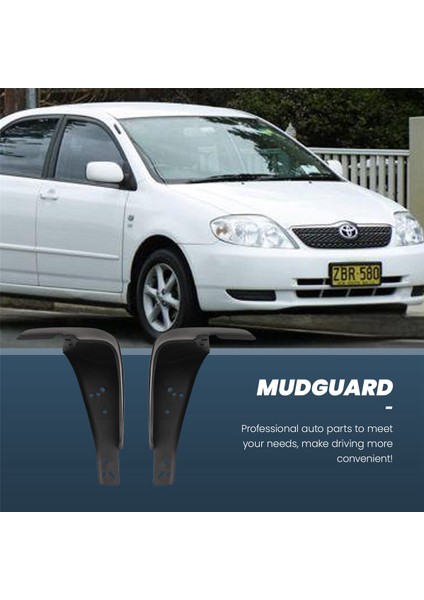 Toyota Corolla E120 E130 2000-2006 Için Araba Çamurluk Sıçrama Koruyucusu (Yurt Dışından) fırsatları
