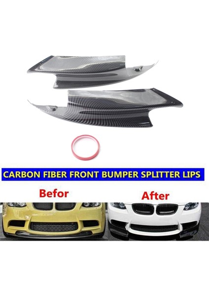 1paır Araç Ön Sol ve Sağ Alt Tampon Ayırıcı Bmw E90 E92 E93 M3 2006-2013 Ön Dudak Trim Koruyucu Koruma (Yurt Dışından) fiyatları