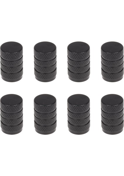 8 Adet Siyah Araba Araç Lastik Lastik Valfi Kök Dekoratif Toz Kapağı Kapağı (Yurt Dışından)