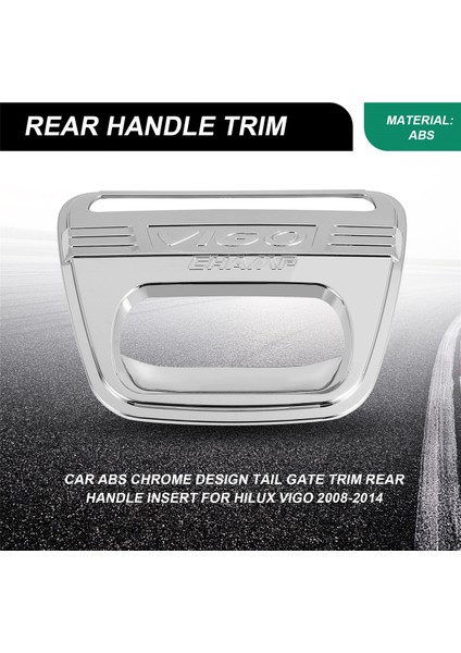 Toyota Hilux Vigo 2008-2014 Için Araba Abs Krom Tasarım Kuyruk Kapısı Trim Arka Kolu (Yurt Dışından) fırsatları