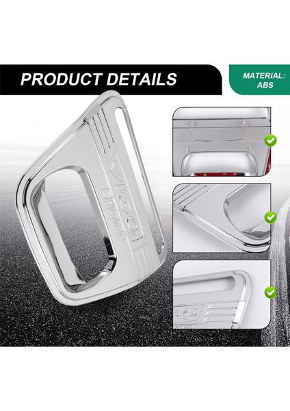 Toyota Hilux Vigo 2008-2014 Için Araba Abs Krom Tasarım Kuyruk Kapısı Trim Arka Kolu (Yurt Dışından) indirimleri