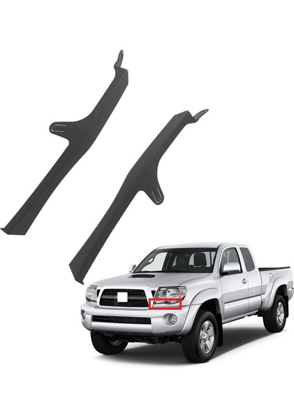Toyota Tacoma 2005 2006 2007 2008 2009 2011 2011 Araba Ön Tampon Far Dolgu Trim Panel Çifti Siyah (Yurt Dışından) modelleri