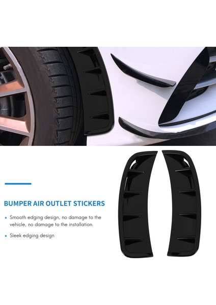 Ön Tampon Hava Outlet Çıkartmaları Mercedes Için Trim Kapak A Sınıfı W177 A180 A200 A220 A250 Spor Aksesuarları Araba Stil (Siyah) (Yurt Dışından) modelleri