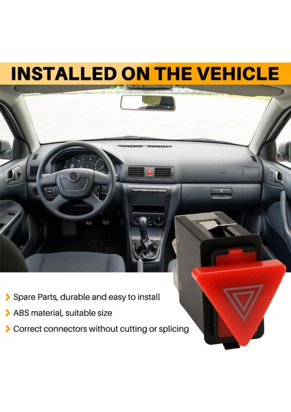 Araba Uyarı Flaş Anahtarı Düğmesi Acil Durum Anahtarı Tehlike Işık Anahtarı 1U0953235B Skoda Octavıa Için 2004-2010 (Yurt Dışından) indirimleri