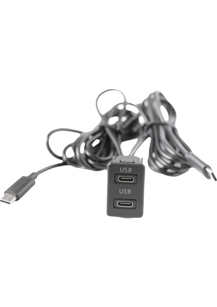Araba Android Navigasyon Makinesi USB Arayüz Paneline Çift Tip C Girişi Uzatma Kablosu Adaptör Panel (Yurt Dışından) fiyatları