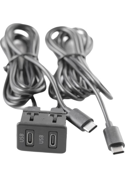 Araba Android Navigasyon Makinesi USB Arayüz Paneline Çift Tip C Girişi Uzatma Kablosu Adaptör Panel (Yurt Dışından) modelleri