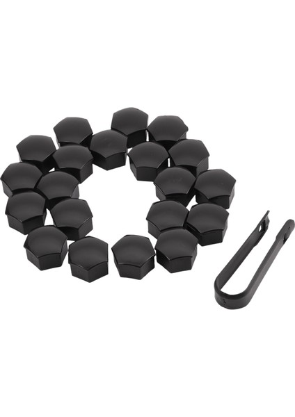 20PCS 21MM Araba Lastik Tekerleği Parlak Siyah Cıvata Somunları ile Kaldırma Anahtarı Tesla Model S 12-17 Için Uygun (Yurt Dışından) modelleri