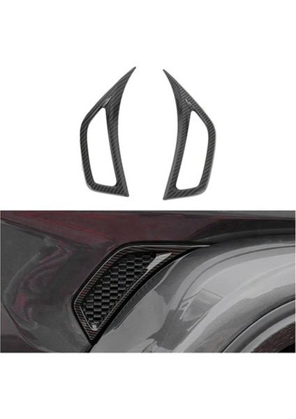 Karbon Fiber Görünüm Fender Yan Hava Havalandırma Döşeme Kapağı Jeep Wrangler Jl 2018-2022 Araç Vücut Çamurluk Plaka Döşeme (Yurt Dışından) modelleri