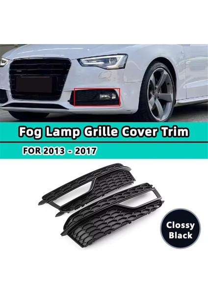 Sis Işık Grilles Kapak Audi A5 S -Line S5 2013 - 2017 8T0807681K 8T0807682K Için Ön Tampon Izgarası (Yurt Dışından) fiyatları