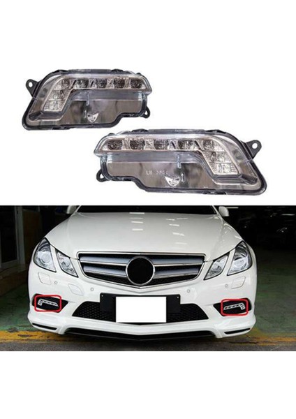 2x Sol Gündüz Çalışma Işık LED Sis Lambaları Mercedes W212 E300 E350 E500 E550 09-13 2128200756 (Yurt Dışından) modelleri