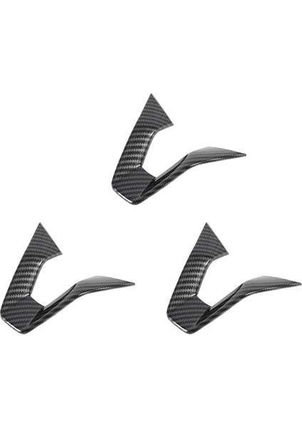 Chevrolet Onix 2019-2021 Için 3x Karbon Fiber Araba Direksiyon Kapağı Kaplama Aksesuarları (Yurt Dışından)