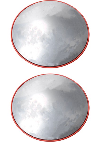 2pcs 30CM Geniş Açılı Güvenlik Yol Aynası Kavisli (Turuncu) (Yurt Dışından)