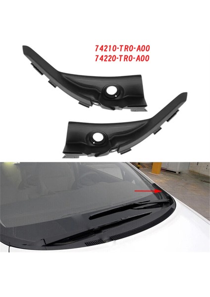 1paır Ön Taraf Kaplı Ön Cam Silecek Motor Kapağı Trim 74210-TR0-A00 74220-TR0-A00 Honda Civic Için 12-15 74210TR0A00 (Yurt Dışından) indirimleri
