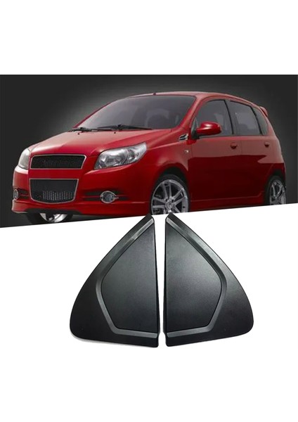 1paır Araç Kapı Yanıyor Üçgen Trim Panel 96583066 96583067 Chevrolet Aveo 2003-2010 Pencere Köşe Kalıplama Kapağı (Yurt Dışından) modelleri