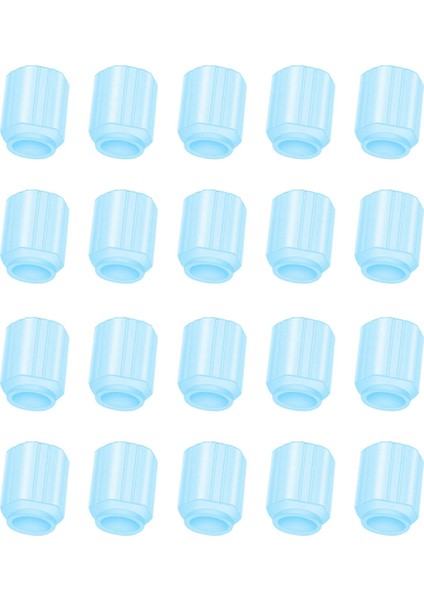 20PCS Glow Valf Kapağı Floresan Mavi Karşılık (Yurt Dışından)