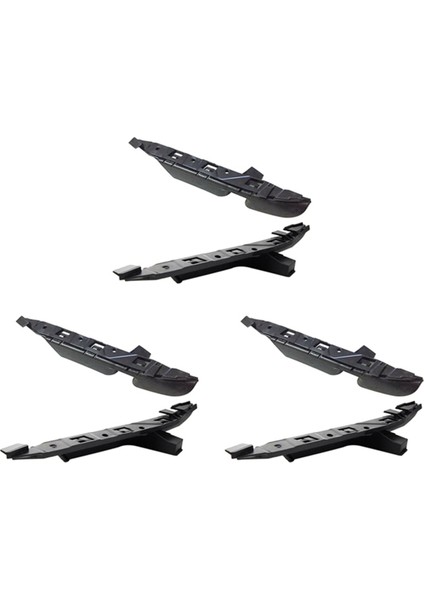 3 Çift Ön Sol Sağ Tampon Kılavuzu Destek Braketi 51117033705 51117033706 For-Bmw E60 E61 525I 528I 530I 545I (Yurt Dışından)
