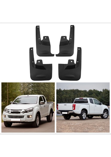 Isuzu Da-Max 2 Kapı Için Araba Çamur Fleps 2010-2019 Çamurluk Çamur Guard Flep Splash Flaps Aksesuarları (Yurt Dışından) fırsatları