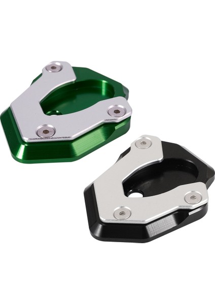 2x Motosiklet Kickstand Ayak Tarafı Stand Uzantı Pad Kawasaki Z400 Z650 Z900 Ninja 250/300 650 (Siyah) (Yurt Dışından)