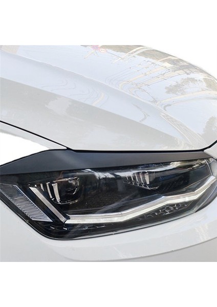 1paır Ön Far Göz Kapağı Kaş Döşeme Çıkartması Vw Polo 2019-2022 Kalıp Lambası Kaş Şeritleri Kapak Kapağı B (Yurt Dışından) indirimleri