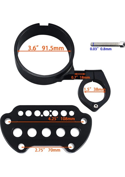 Harley Sportster Için XL883 XL1200 Demir 883 Motosiklet Yan Montajlı Enstrüman Braket Hız Göstergesi Konumlandırma Kapağı (Yurt Dışından) indirimleri