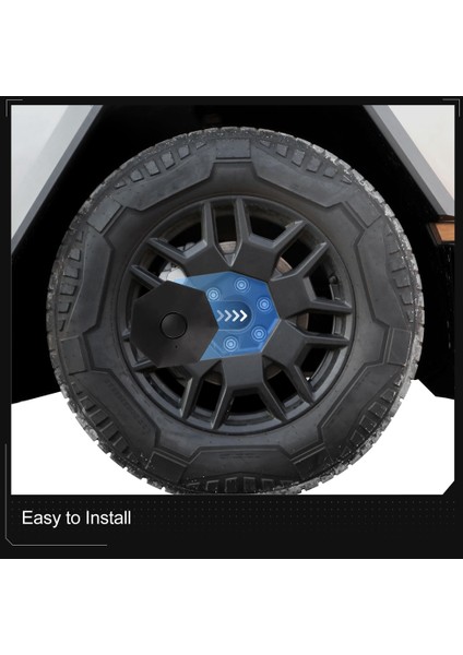 Tesla Cybertruck 2024 Aksesuarlar Için Tekerlek Göbek Merkez Kapakları Merkezi Tekerlek Kapakları 4 Pcs (Yurt Dışından) modelleri