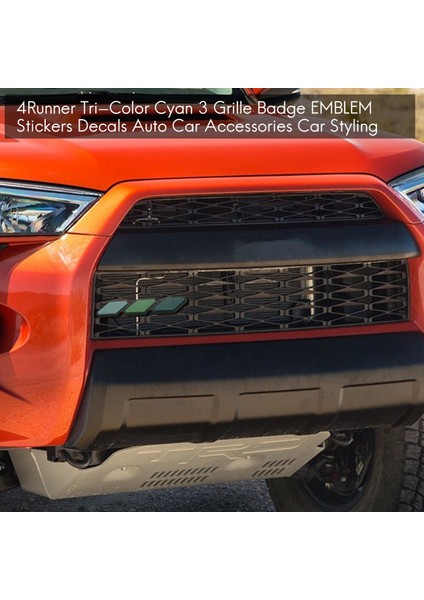 Toyota Tacoma Için 4runner Tri-Renk Canan 3 Izgara Rozeti Emblem Çıkartmaları Çıkartmalar Otomatik Araba Aksesuarları Araba Stilleri (Yurt Dışından) indirimleri