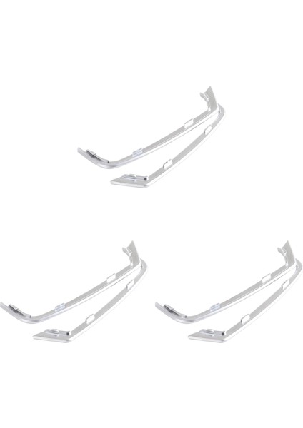 6pcs Kapı Tweeter Yuva Fişi F10 F11-BMW 5 Serisi 2011-2013 Abs Krom Kapı Hoparlörleri Çerçeve (Yurt Dışından)