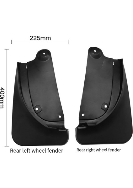 Araba Tesla Için Büyük Çamurluklar Model Y 2021-2023 Çamurluk Çamur Guard Flap Splash Flaps Çamur Flaps Aksesuarlar (Yurt Dışından) fırsatları