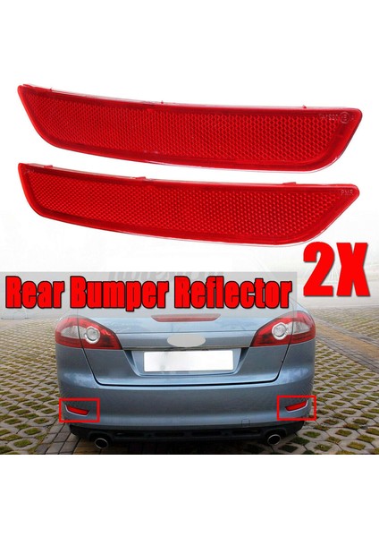 Ford Mondeo Mk4 2007-2010 1491914 1491915 Için Arka Tampon Reflektörü Kırmızısı (Yurt Dışından) fiyatları