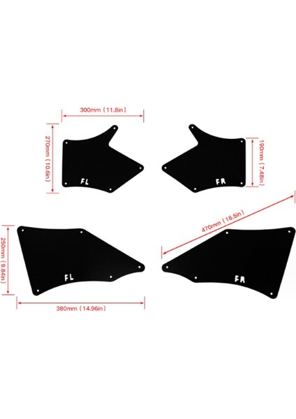 Toyota Tacoma Için Araba Sıçrama Muhafızları 2005 Ön Fender Liner Çamurlu Kanatlar Çamurluk Aksesuarları (Yurt Dışından) fırsatları