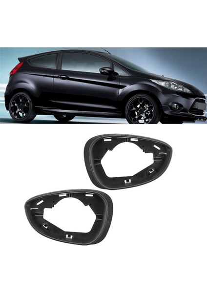 2x Araba Sol Yan Kapı Rüzgar Dikizim Ayna Kapak Çerçevesi Ford Fiesta Mk7 2009-2017 (Yurt Dışından) fırsatları