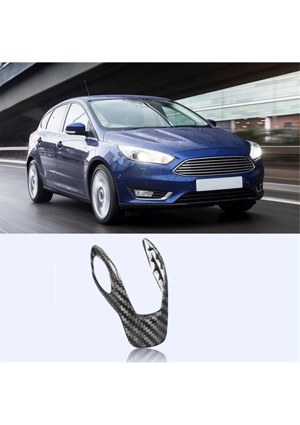 Ford Focus Fiesta 2012-2018 Lhd Için Karbon Fiber Araba Dişli Vites Değiştirici Düğme Kapağı Kaplama (Yurt Dışından) modelleri