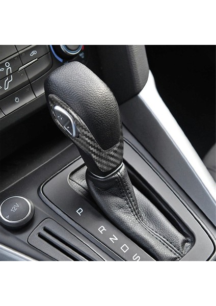 Ford Focus Fiesta 2012-2018 Lhd Için Karbon Fiber Araba Dişli Vites Değiştirici Düğme Kapağı Kaplama (Yurt Dışından) indirimleri