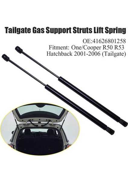 2 Pcs Bagaj Kapağı Asansör Destek Struts Bagaj Destek Çubukları Piston Çubuk 41626801258 Bmw Mini One Cooper R50 R50 R53 2001-2006 (Yurt Dışından) modelleri