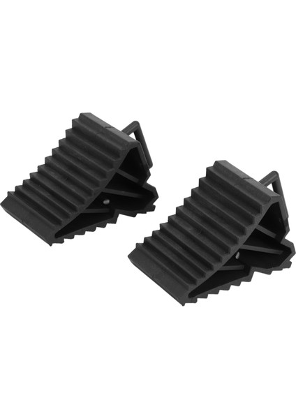 2pcs Antislip Araç Araba Kamyonu Tekerleği Lastik Takoz Stop Blok Siyah (Yurt Dışından)