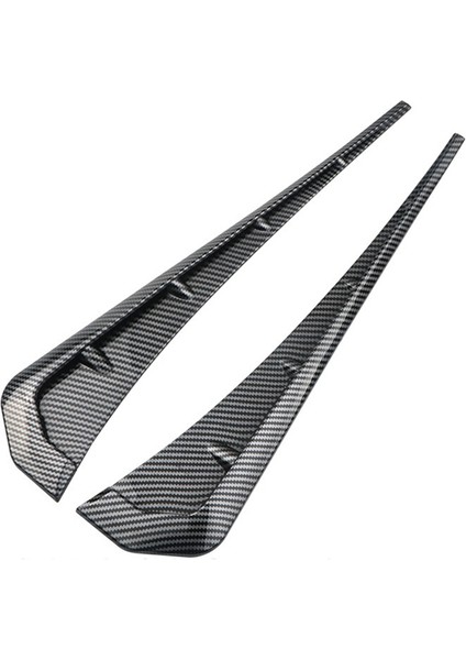 Evrensel Araba Mudguard Yan Havalandırma Dekoratif Çıkartmalar, Hava Akışı Giriş Deliği Izgara Aksesuarları, Abs Karbon Fiber (Yurt Dışından)