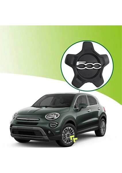 4pcs Fiat 500X 2016-2022 Için Araba Tekerlek Merkezi Kapak Kapağı (Yurt Dışından) indirimleri