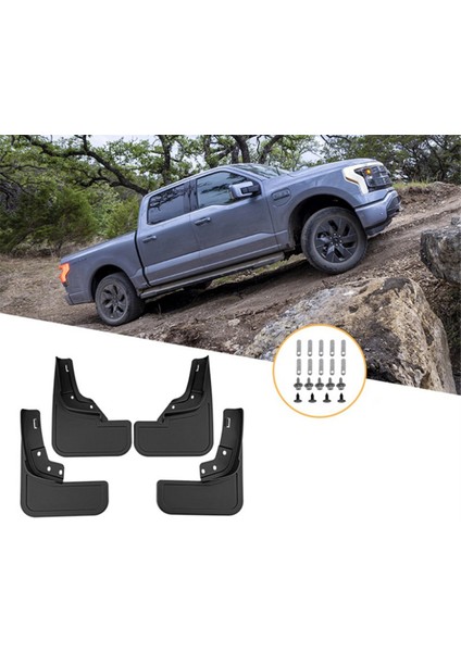 Ford F-150 Lightning Için Araba Çamur Fleps 2021+ Çamurluklar Çamurluk Çamur Guard Flep Splash Flaps Aksesuarları (Yurt Dışından) fırsatları