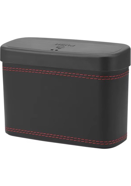 Araba Çöp Kutusu - Asma Araç Çöp Çöp Parkması, Kare Presleme Tipi, Otomatik Saklama Kutusu, Plastik (Yurt Dışından)