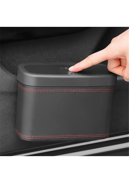 Araba Çöp Kutusu - Asma Araç Çöp Çöp Parkması, Kare Presleme Tipi, Otomatik Saklama Kutusu, Plastik (Yurt Dışından) modelleri